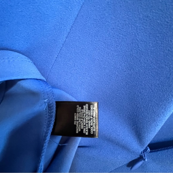 Liz Claiborne Royal Blue Bell Sleeve Dress Size 14 NWT - Picture 7 of 8